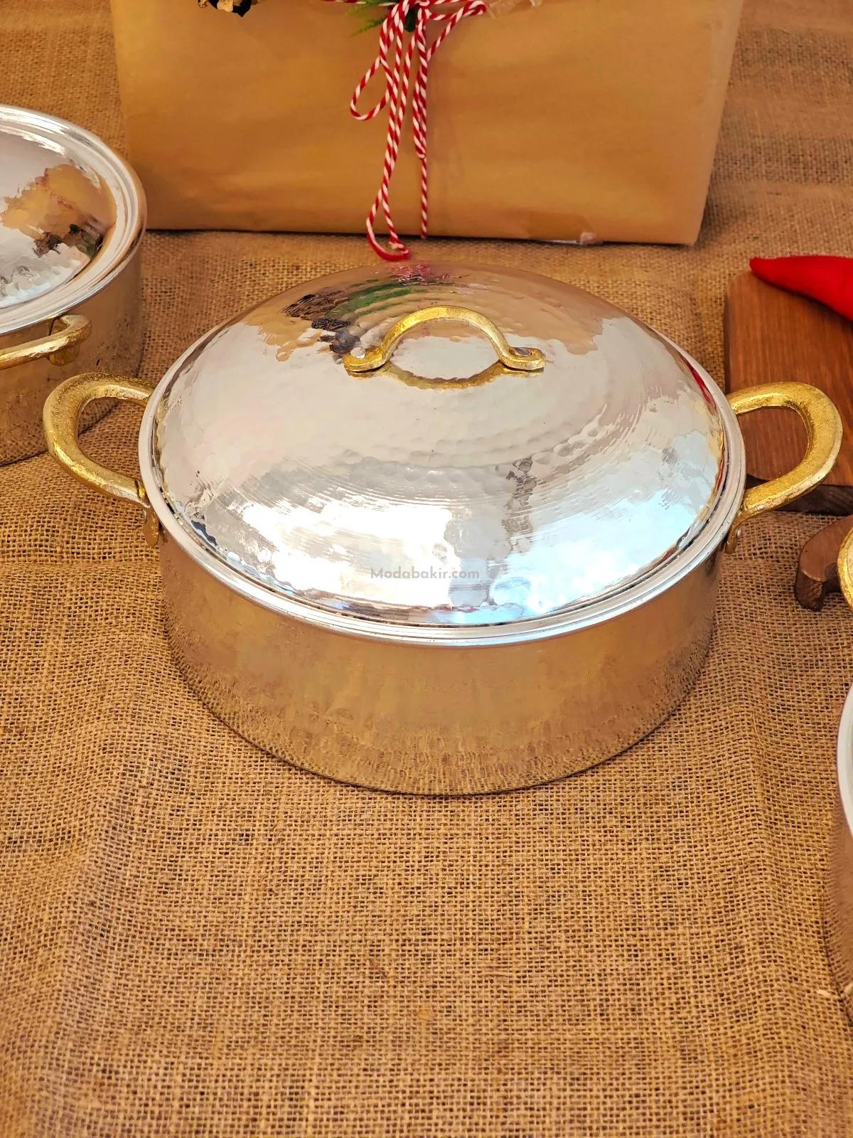 Bakır Pilav Tencere 24 cm - Görsel 2