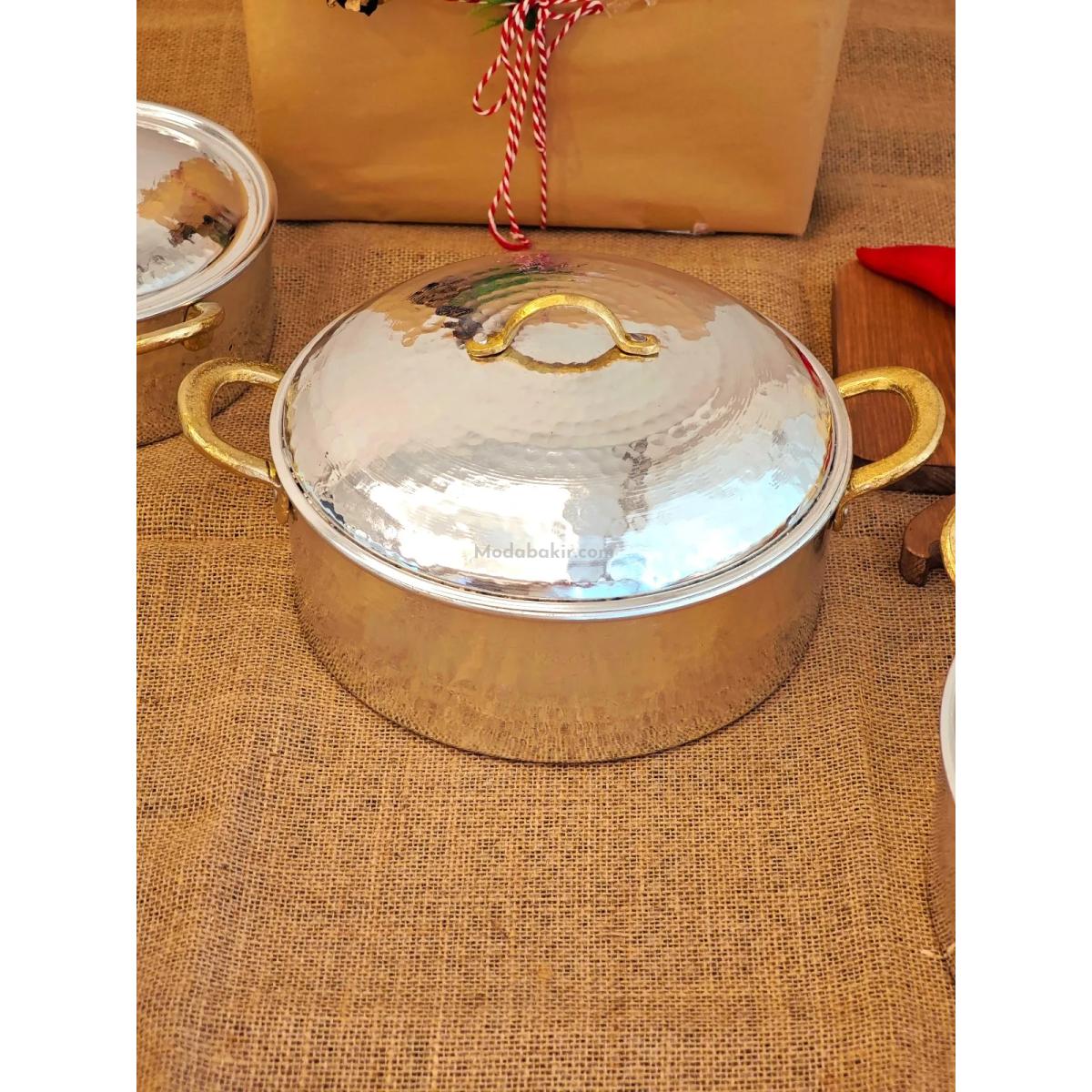 Bakır Pilav Tencere 24 cm - Görsel 2