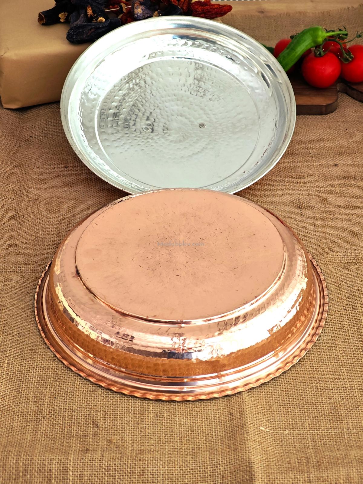 Bakır Pilav Tencere El Yapımı 30 Cm - Görsel 5