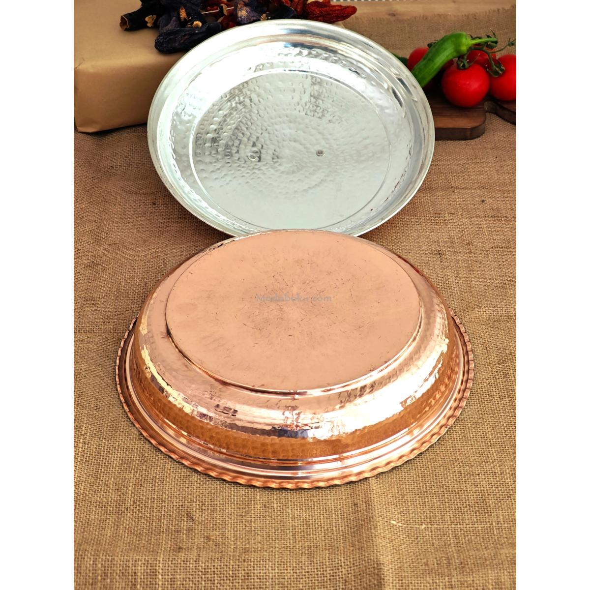 Bakır Pilav Tencere El Yapımı 30 Cm - Görsel 5