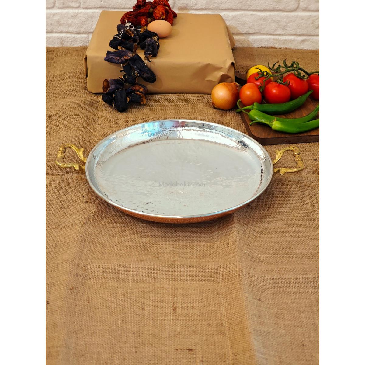 Bakır Sac Kavurma Tavası 43 cm - Görsel 3