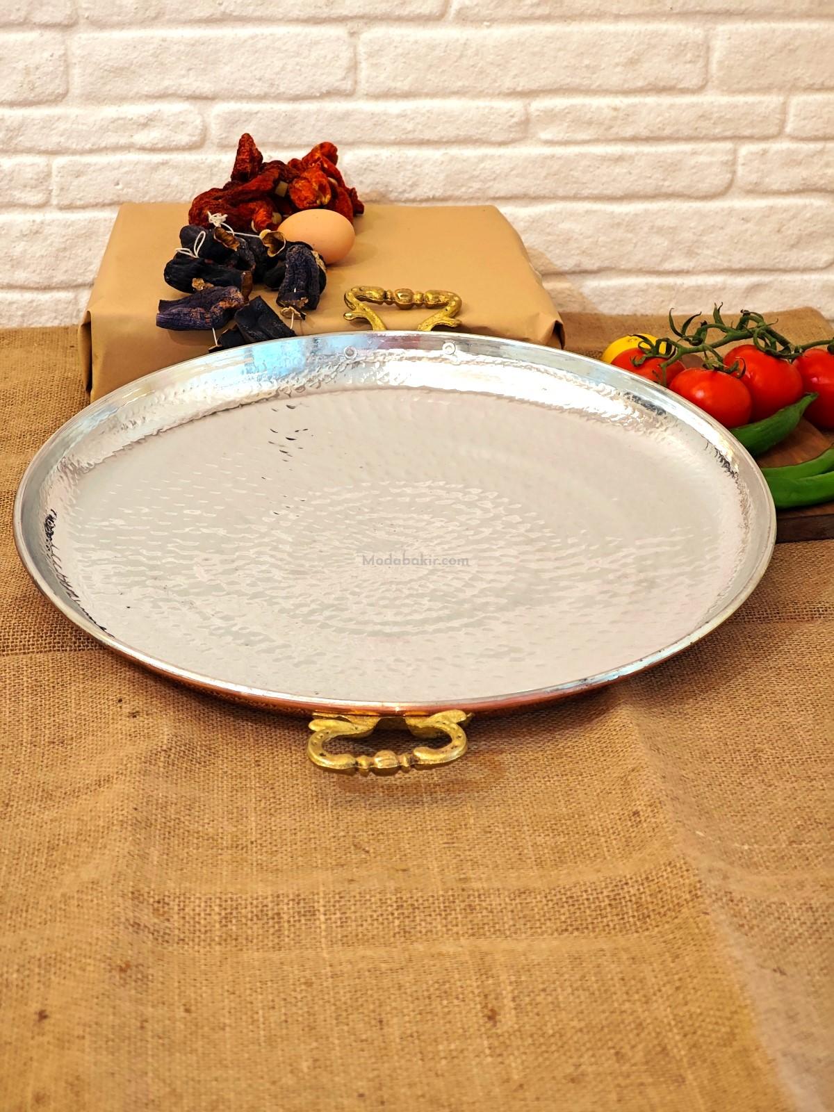 Bakır Sac Kavurma Tavası 43 cm - Görsel 4