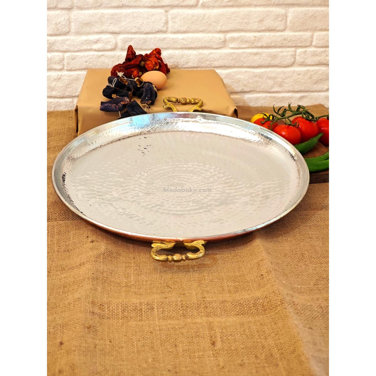 Bakır Sac Kavurma Tavası 43 cm - Görsel 4