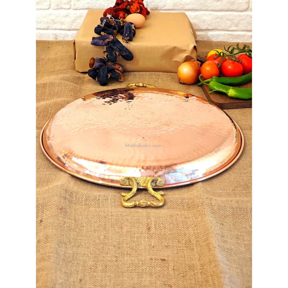 Bakır Sac Kavurma Tavası 43 cm - Görsel 5