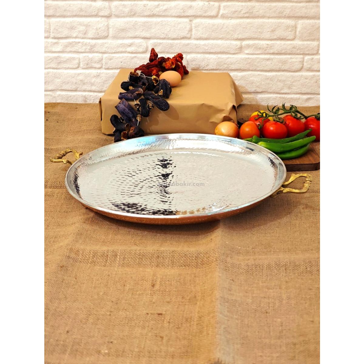 Bakır Sac Kavurma Tavası 43 cm - Görsel 6