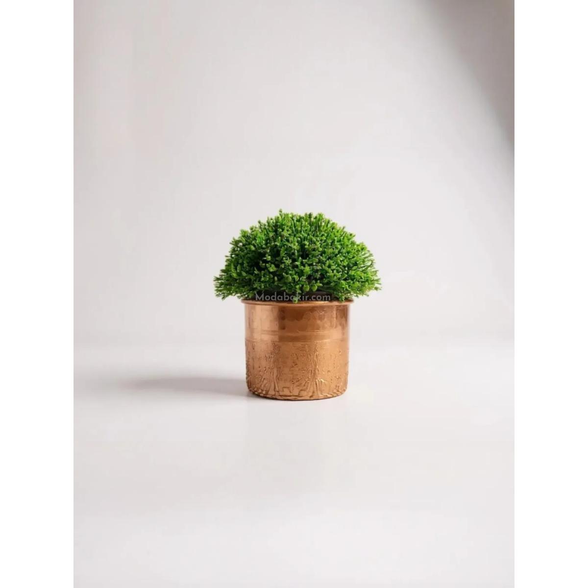 Bakır Saksı 4 Lü Set - Görsel 3