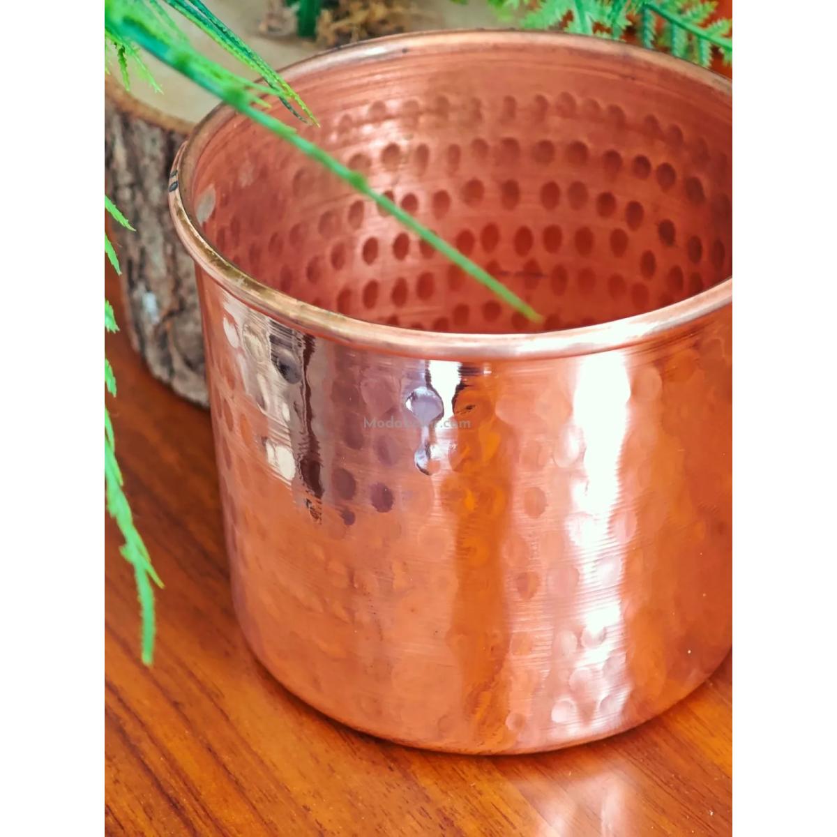 Bakır Saksı 4 Lü Set - Görsel 5