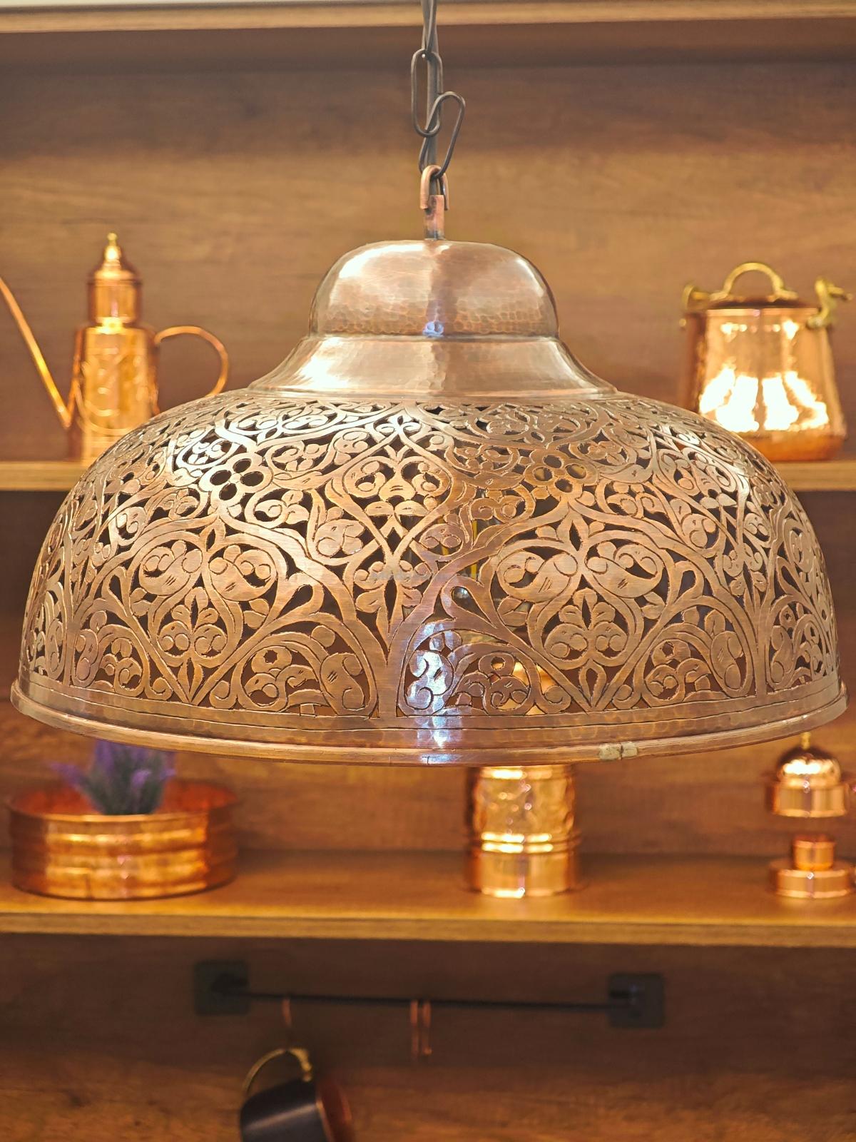 Bakır Sarkıt Avize El Yapımı - Görsel 2