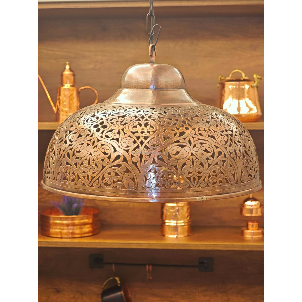 Bakır Sarkıt Avize El Yapımı - Görsel 2