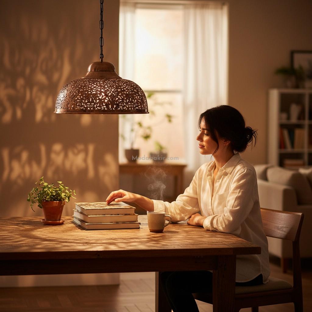 Bakır Sarkıt Avize El Yapımı - Görsel 5