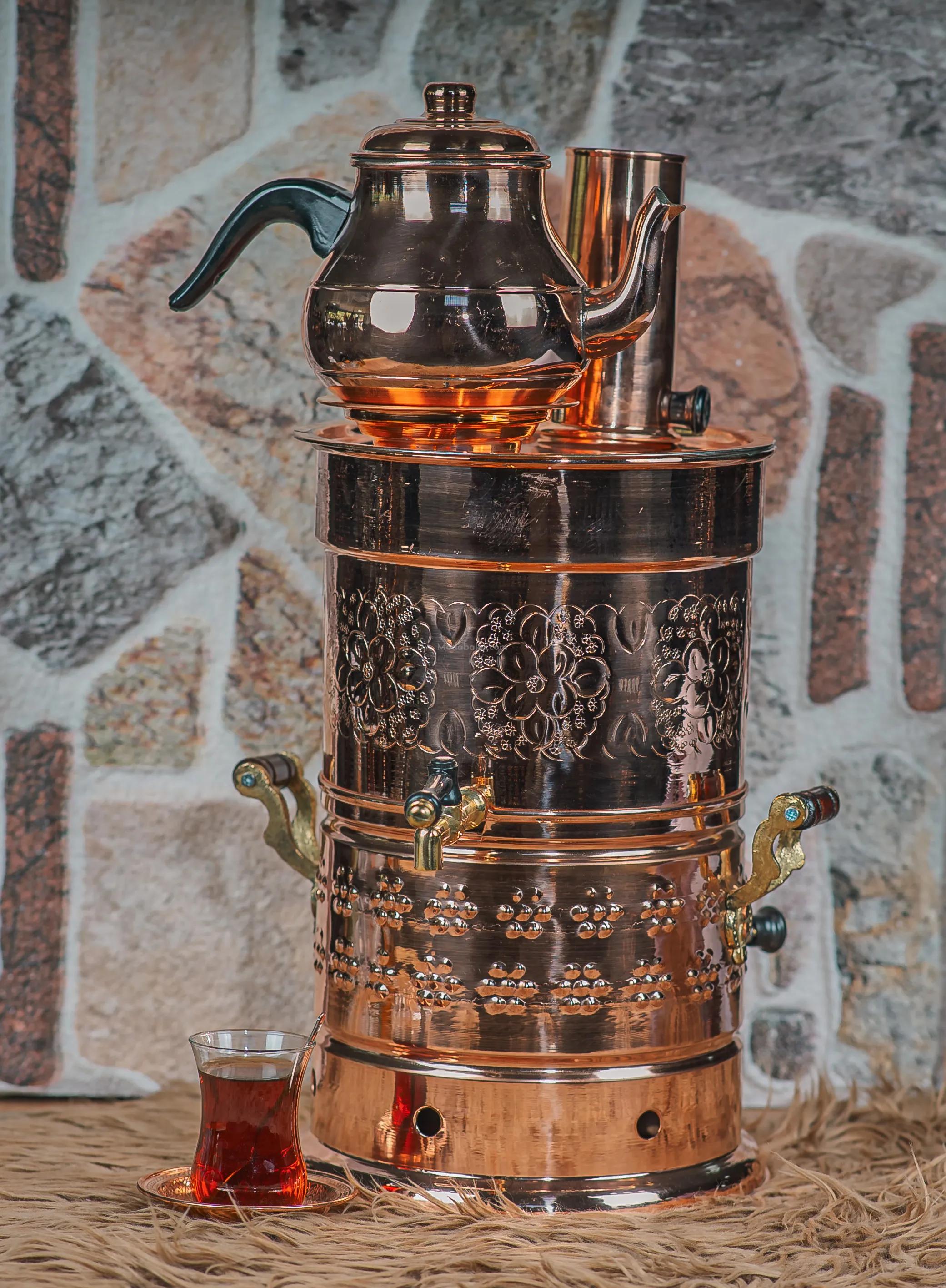 Bakır Semaver 4 Litre - Görsel 3