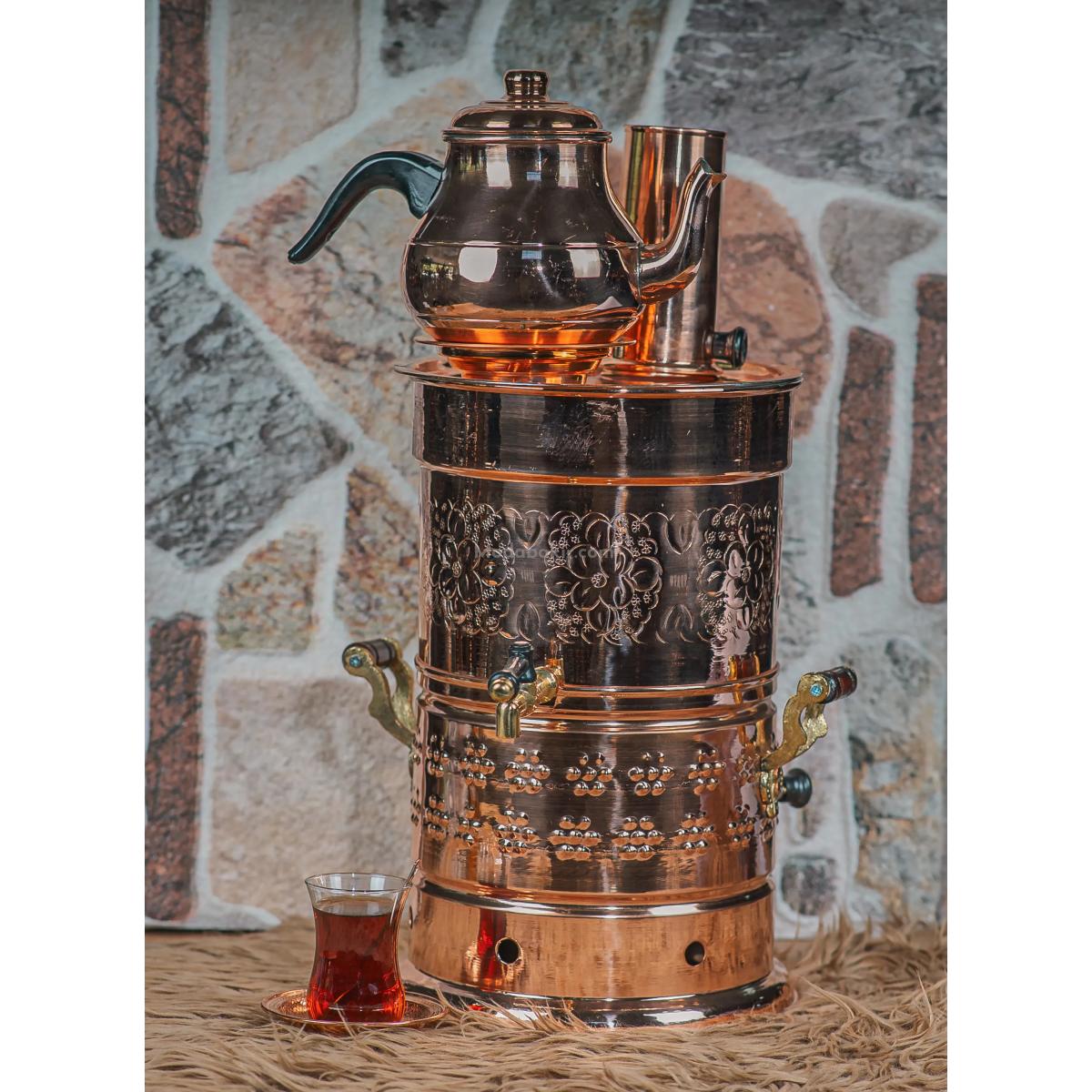 Bakır Semaver 4 Litre - Görsel 3