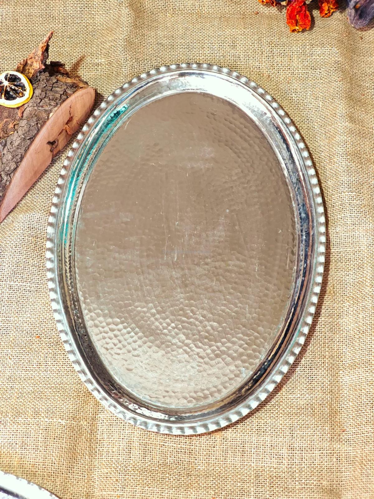 Bakır Servis Kayık Tabak 47 cm - Görsel 2