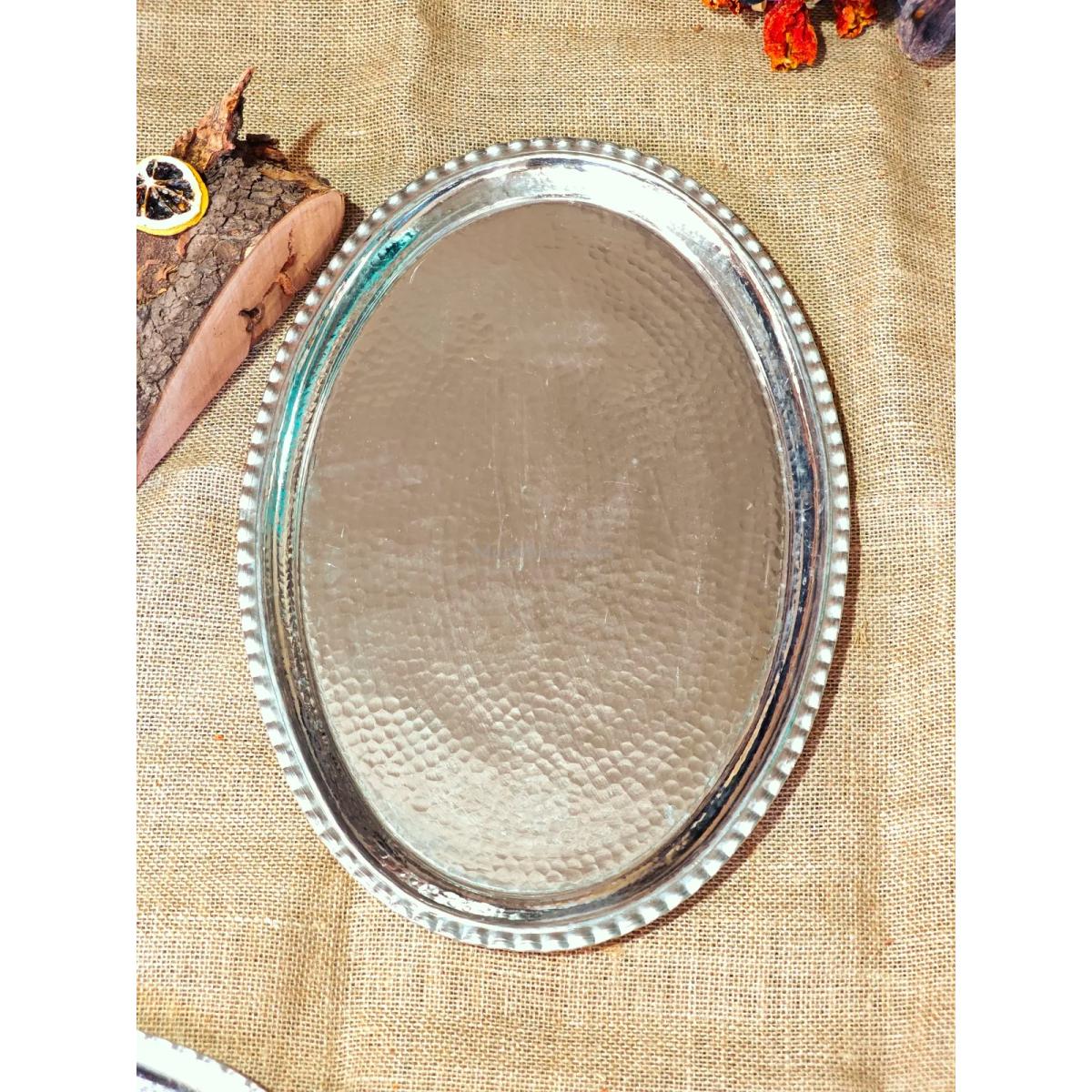 Bakır Servis Kayık Tabak 47 cm - Görsel 2