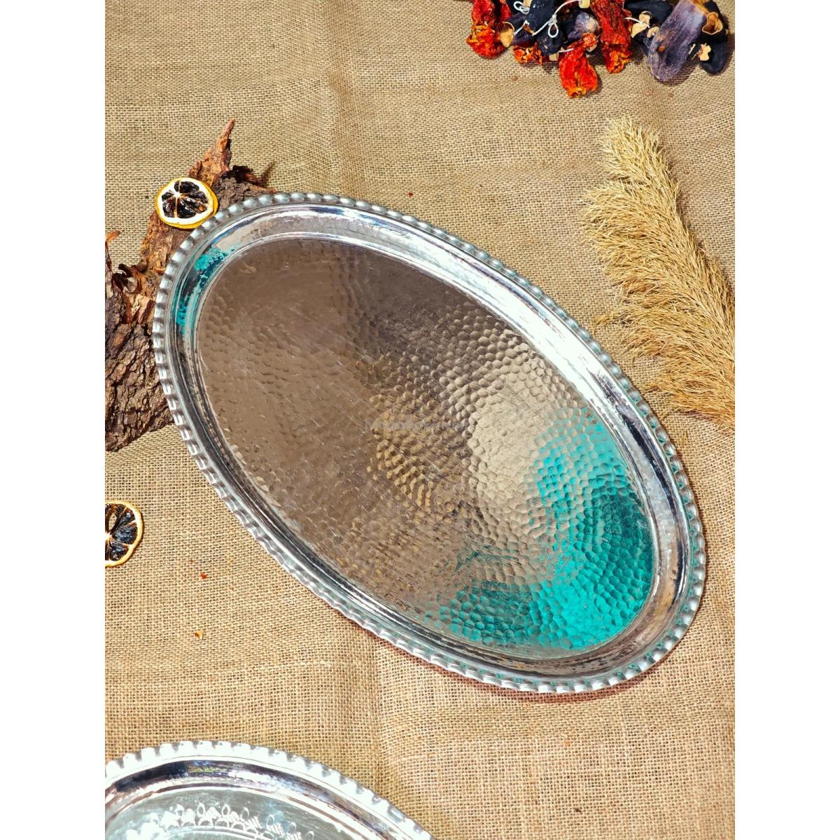 Bakır Servis Kayık Tabak 47 cm - Görsel 5