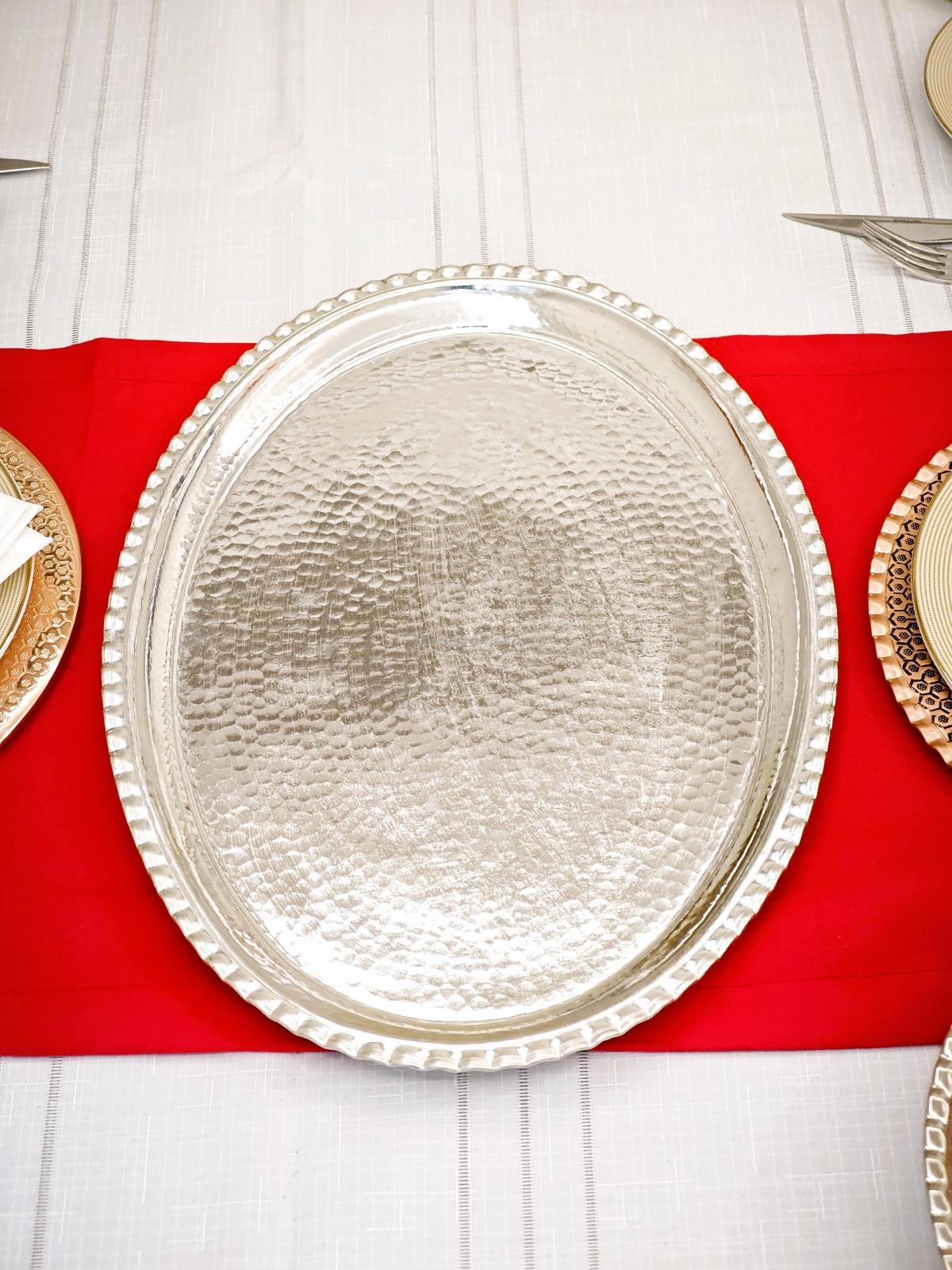 Bakır Servis Kayık Tabak 47 cm - Görsel 6