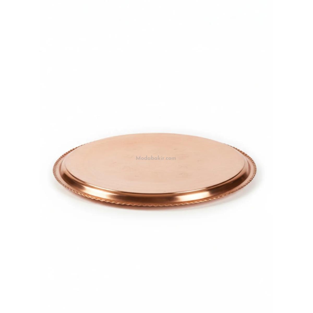 Bakır Sini İşlemeli 50 cm - Görsel 5