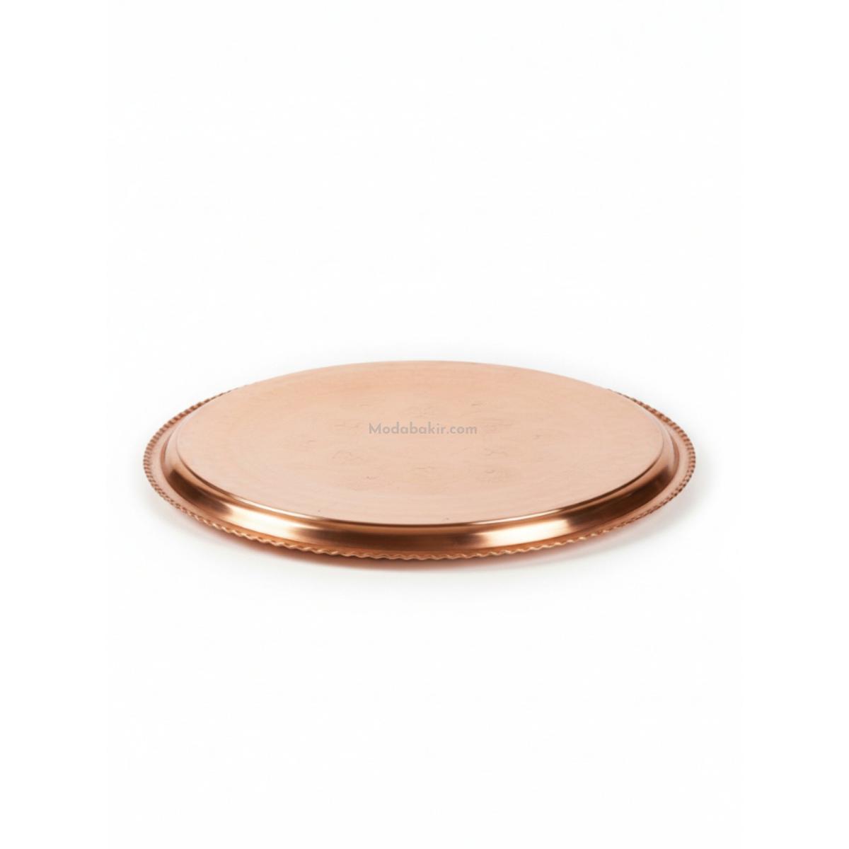 Bakır Sini İşlemeli 80 cm - Görsel 6