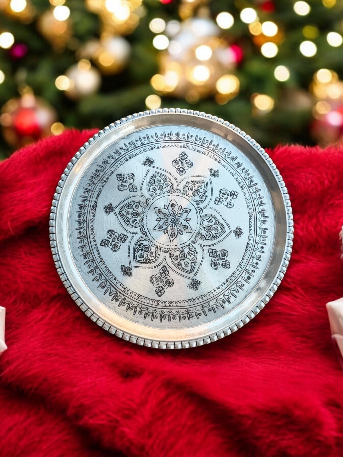 Bakır Sini Modabakir 55 Cm - Görsel 3