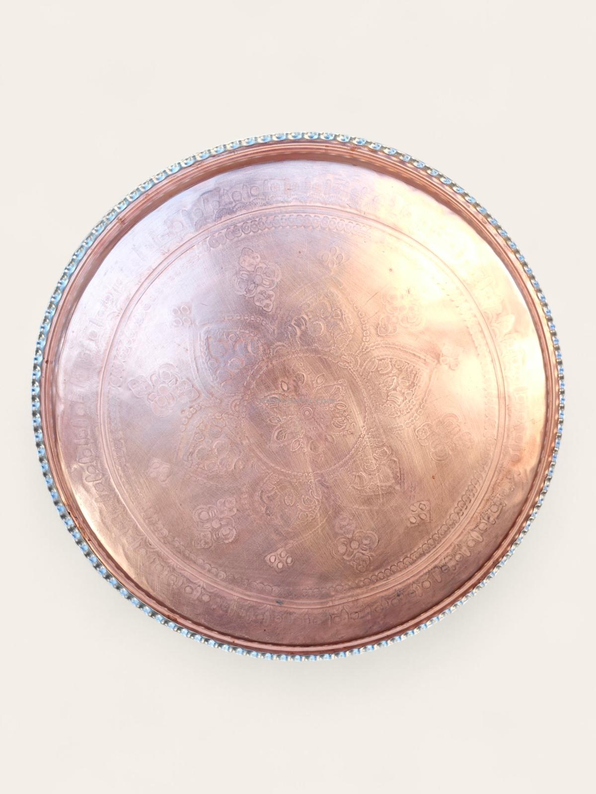 Bakır Sini Modabakir 55 Cm - Görsel 5