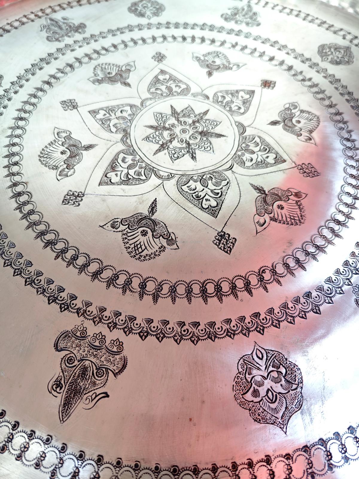 Bakır Sini Modabakir 65 Cm - Görsel 3