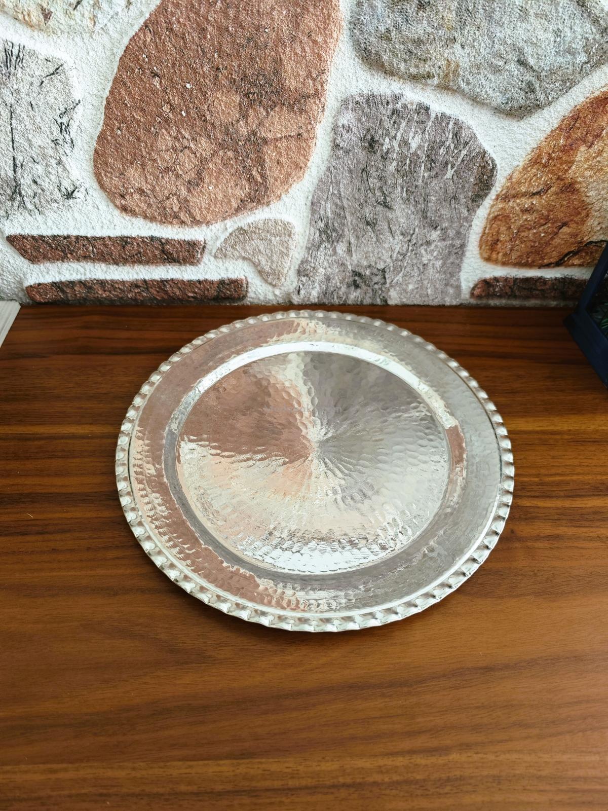 Bakır Supla Tabak 22 Cm - Görsel 3