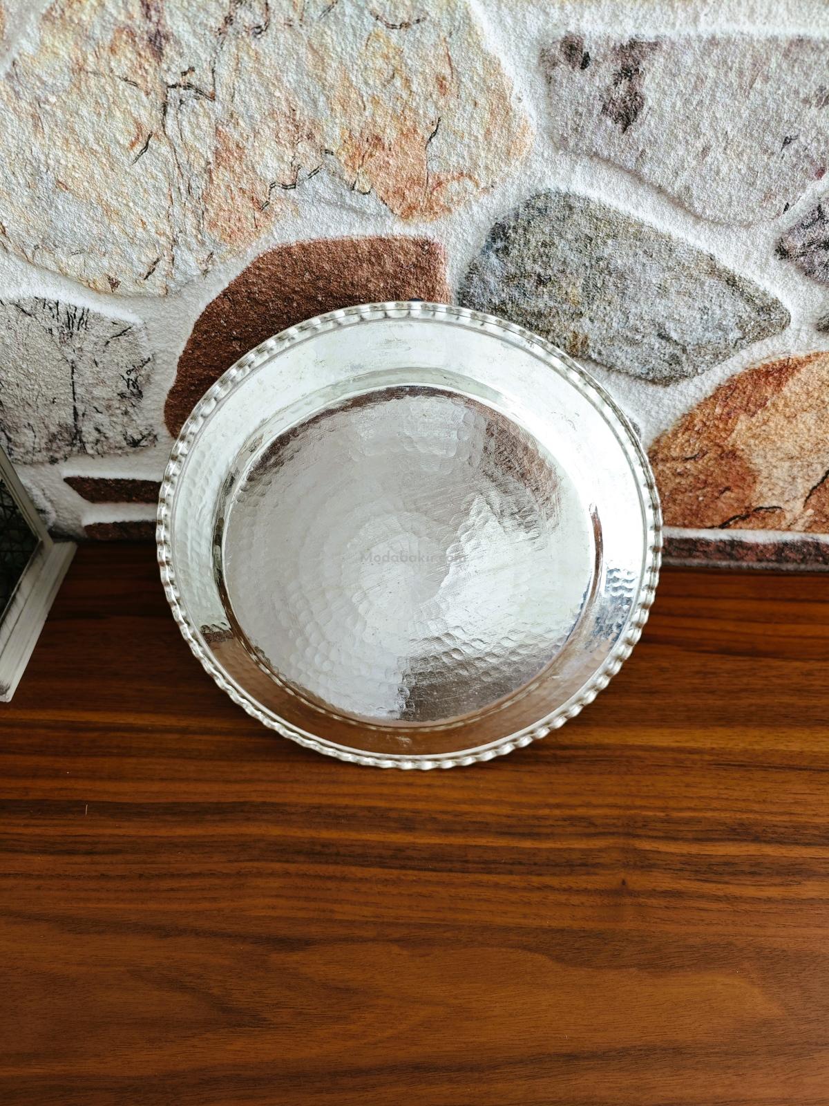 Bakır Supla Tabak 22 Cm - Görsel 4