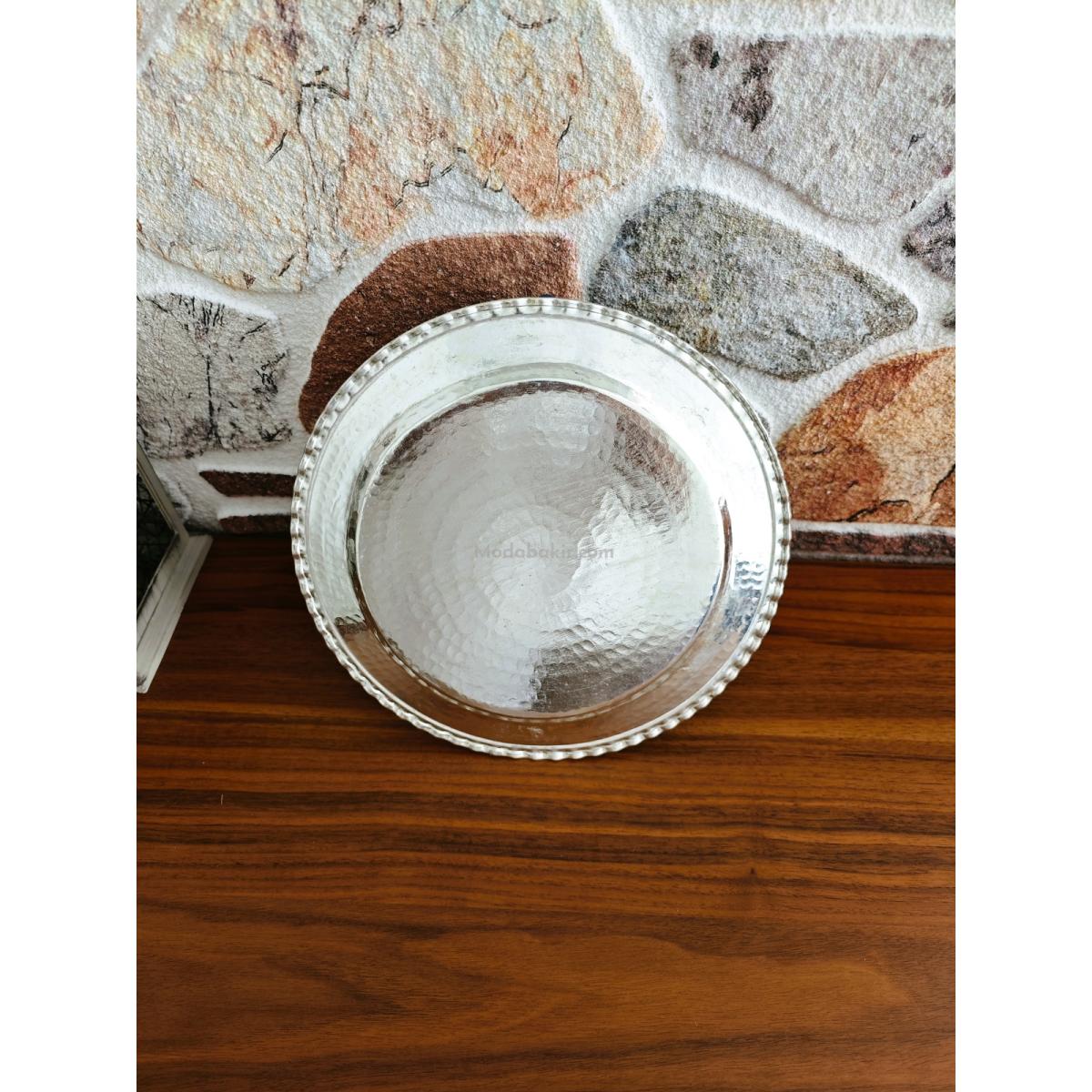 Bakır Supla Tabak 22 Cm - Görsel 4