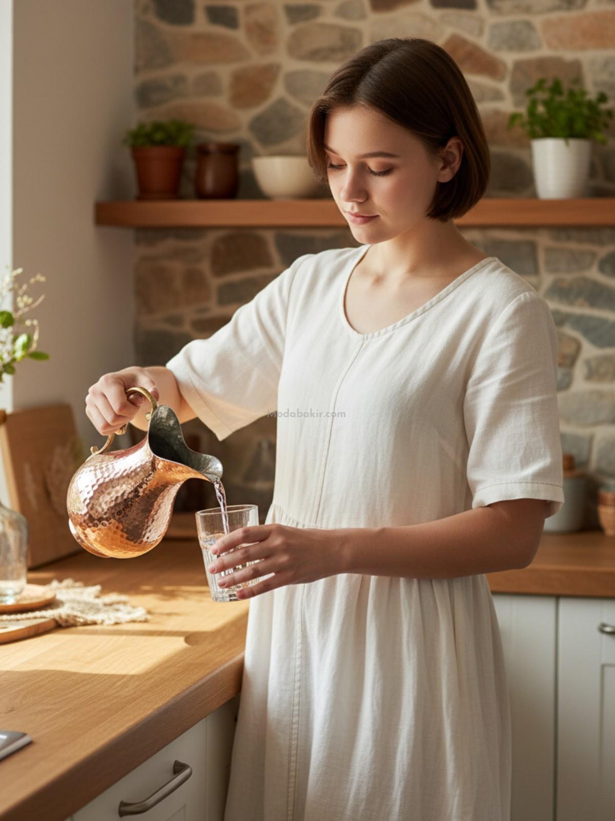 Bakır Sürahi 2 Litre - Görsel 2
