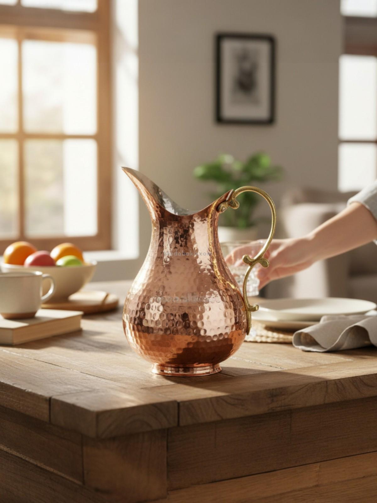 Bakır Sürahi 2 Litre - Görsel 3