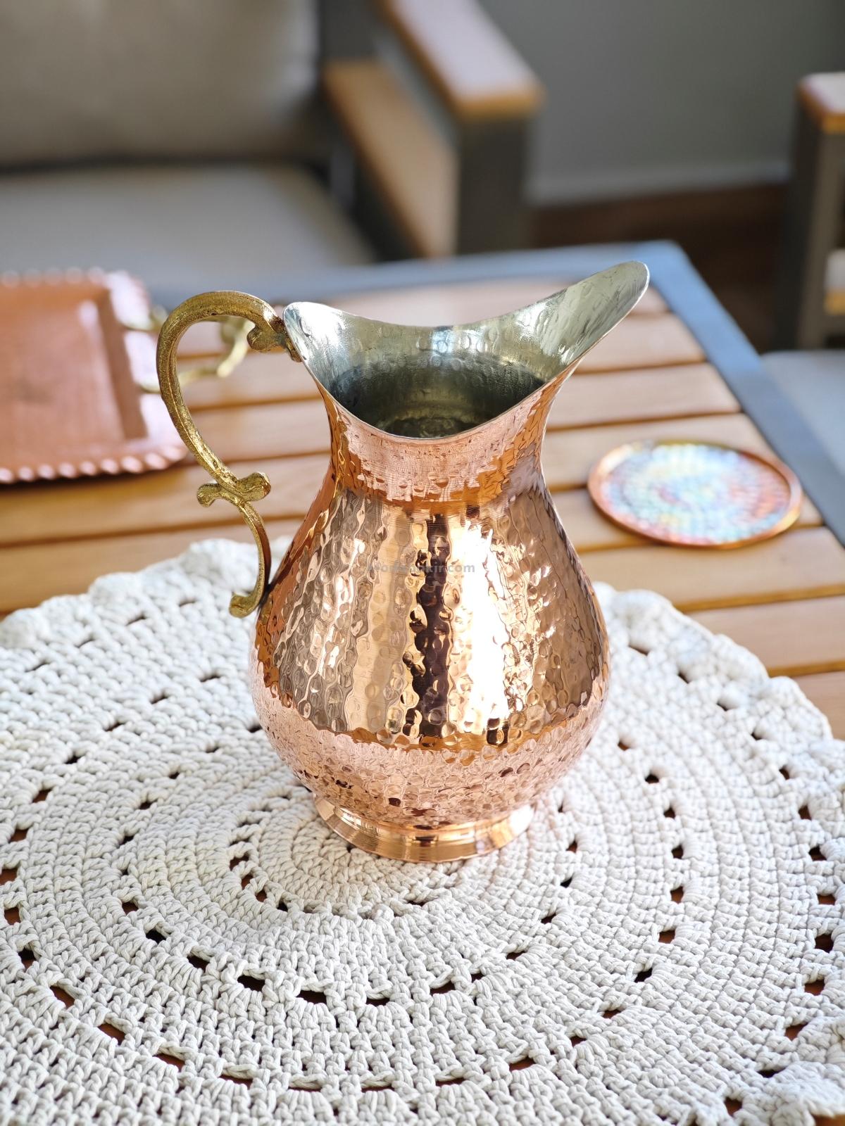 Bakır Sürahi 2 Litre - Görsel 5