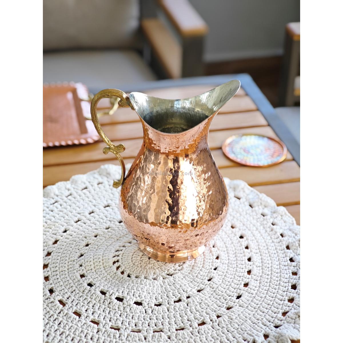 Bakır Sürahi 2 Litre - Görsel 5