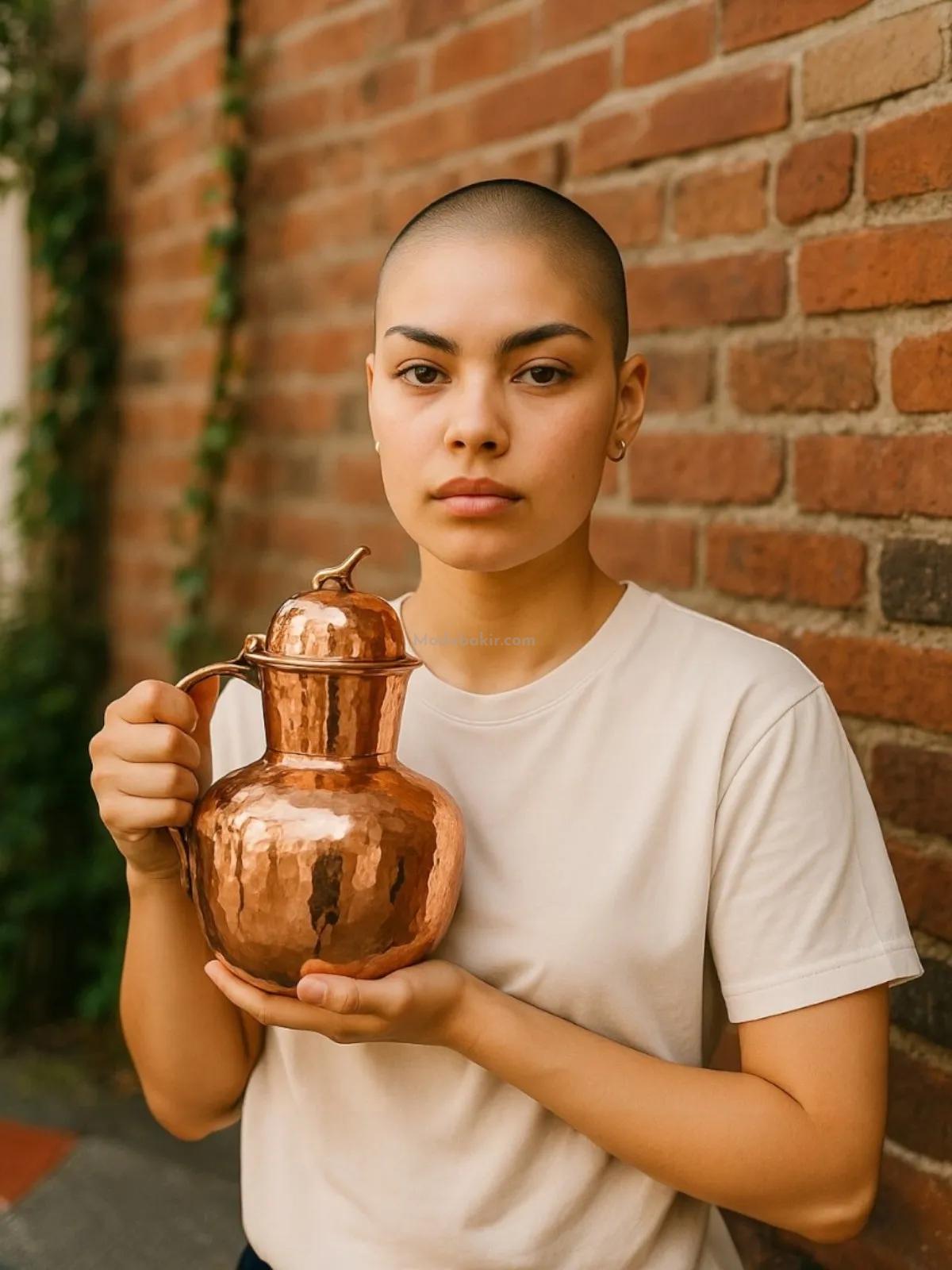 Bakır Sürahi 3 Litre - Görsel 2