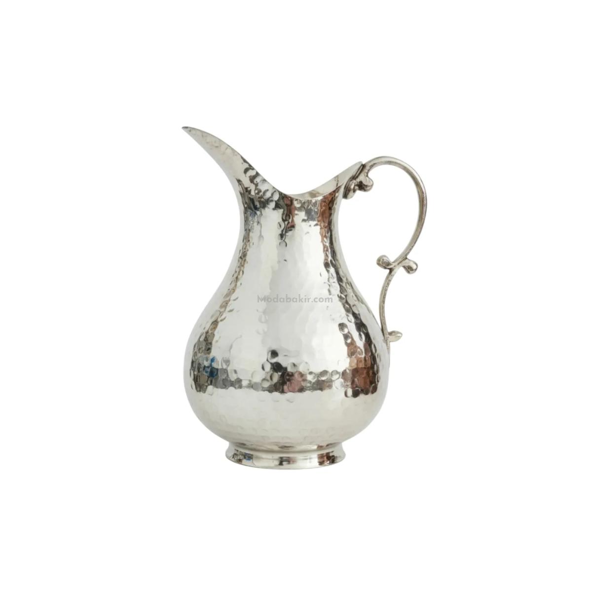 Bakır Sürahi 2 Litre Nikel - Görsel 1