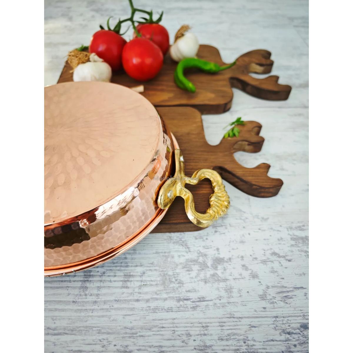 Bakır Yumurta Tava 18 cm - Görsel 3