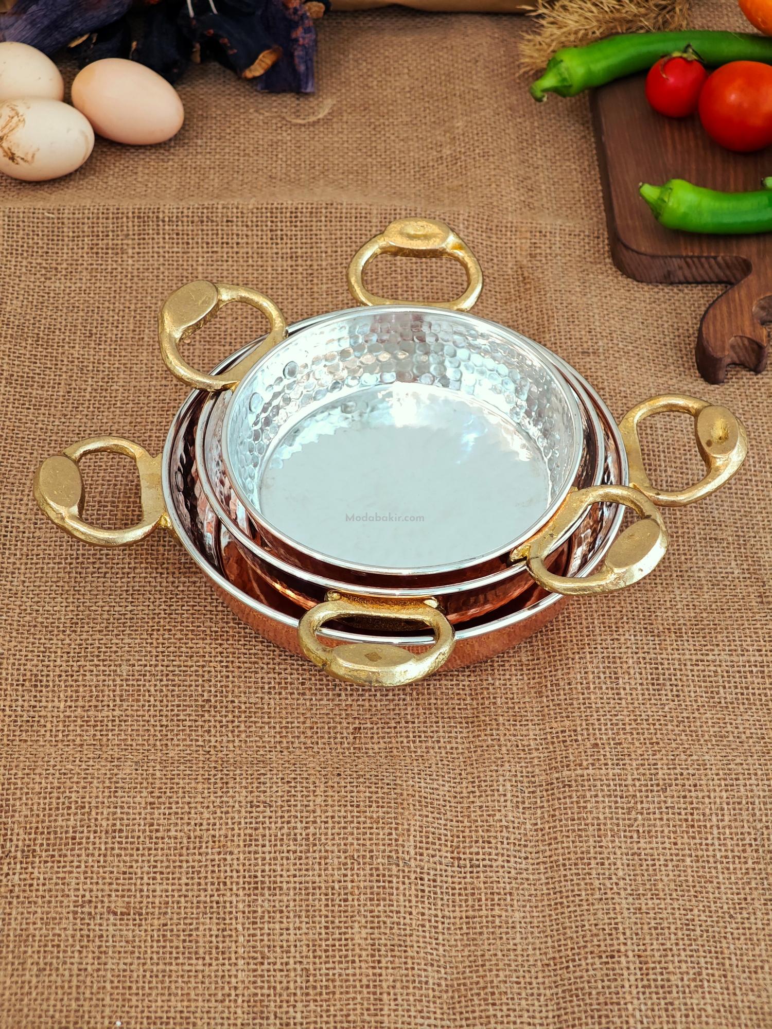 Bakır Tava Seti - Görsel 5