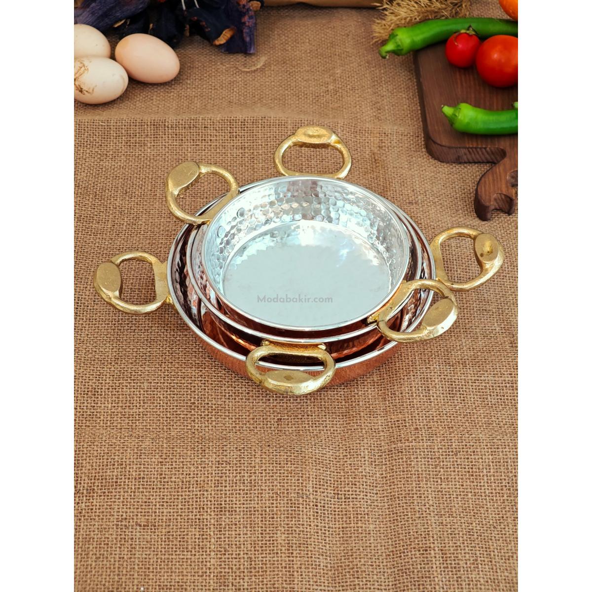 Bakır Tava Seti - Görsel 5