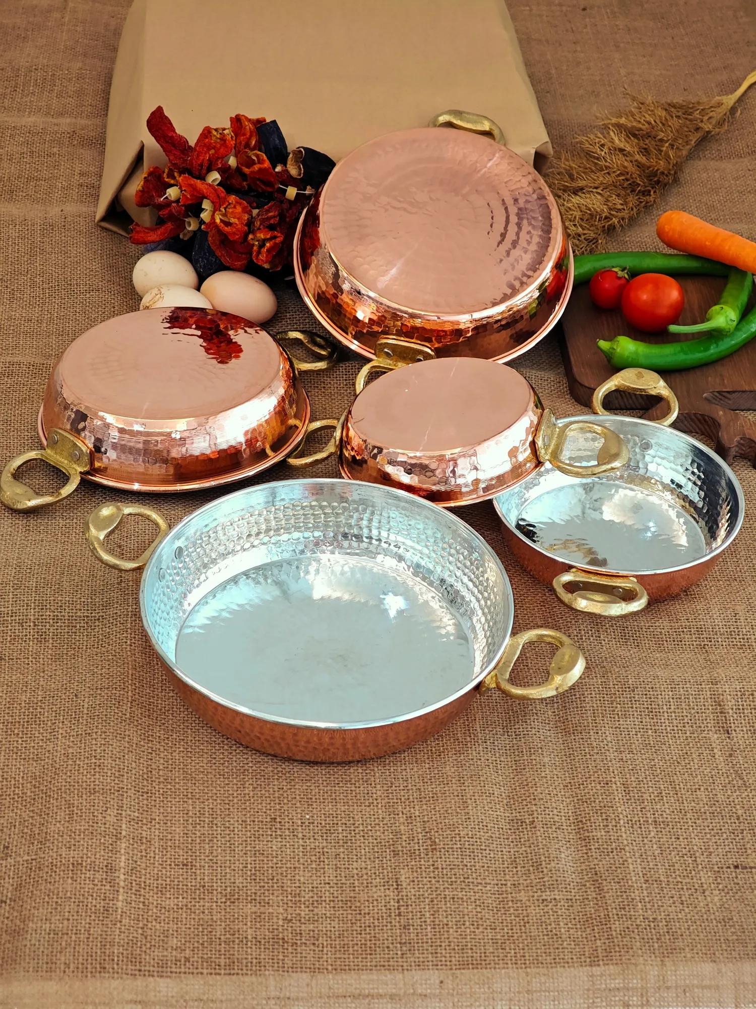 Bakır Tava Kalın 5'li Set - Görsel 3