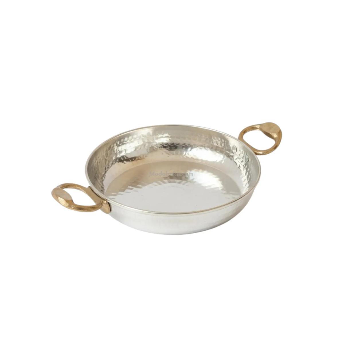 Bakır Tava İç Dış Kalaylı 16 cm - Görsel 1