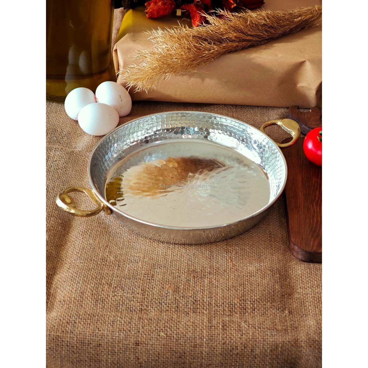 Bakır Tava İç Dış Kalaylı 16 cm - Görsel 2