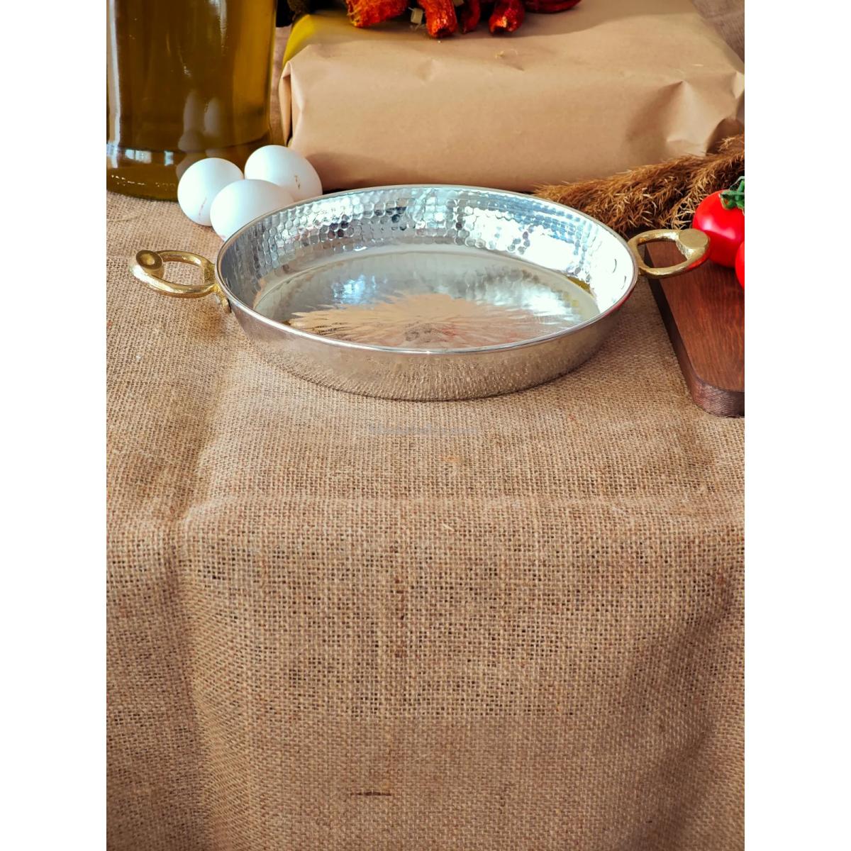 Bakır Tava İç Dış Kalaylı 16 cm - Görsel 4