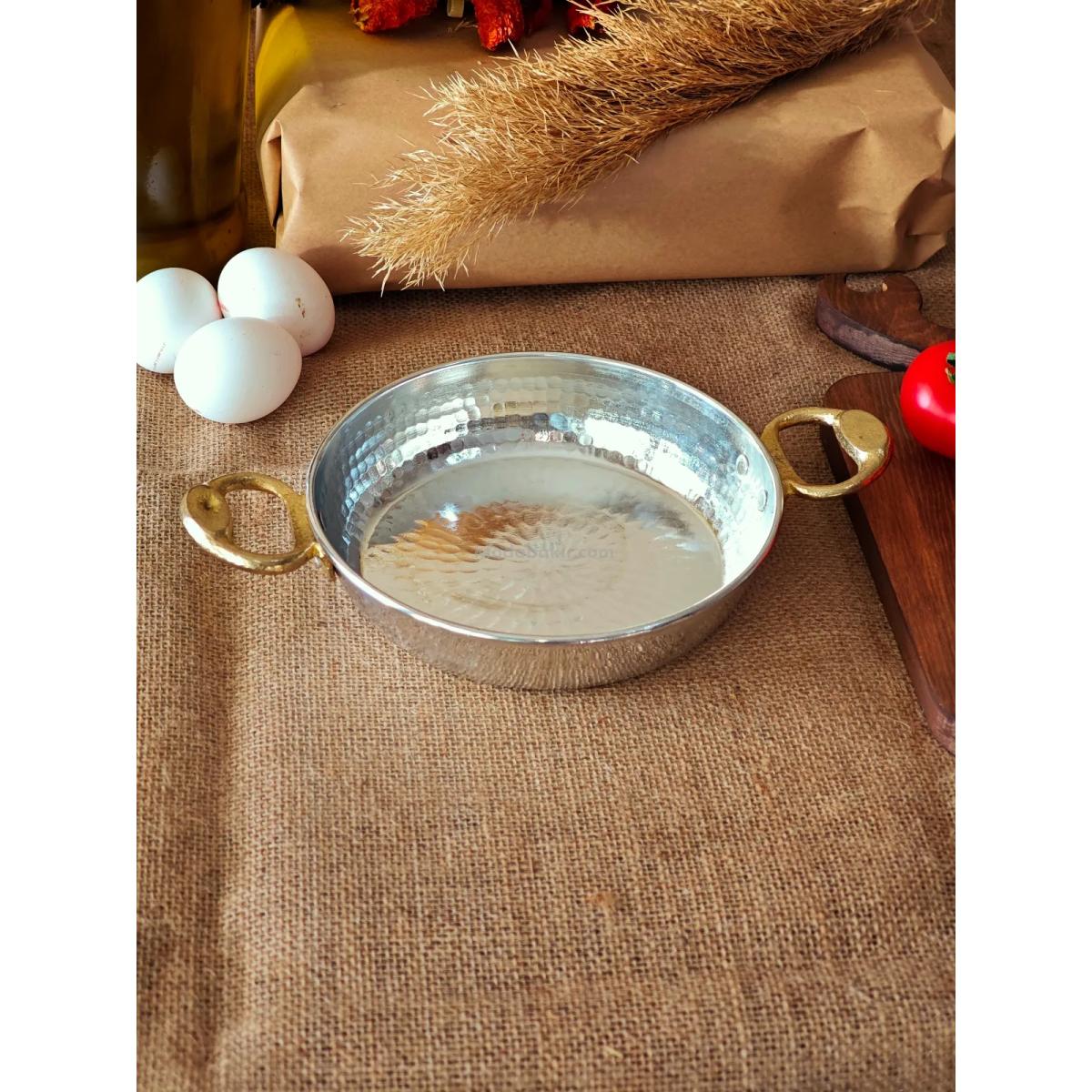 Bakır Tava İç Dış Kalaylı 16 cm - Görsel 5