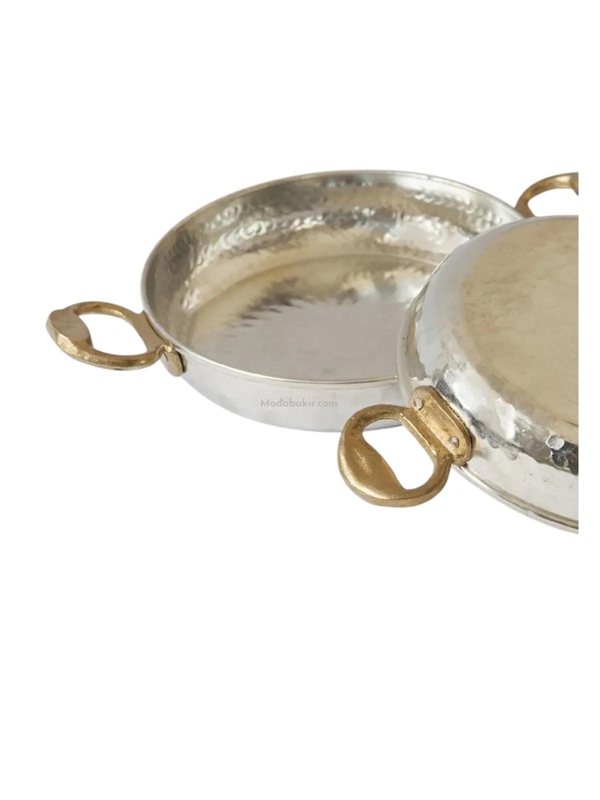 Bakır Tava İç Dış Kalaylı 18 cm - Görsel 3