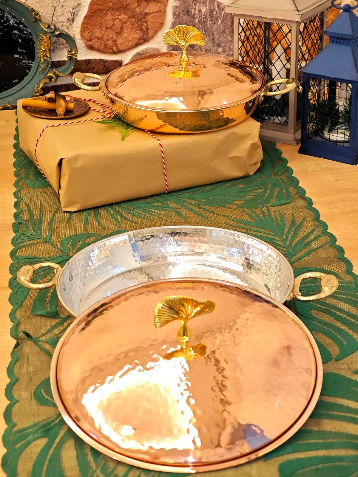 Bakır Tava ve Tencere Seti 7'Li - Görsel 4