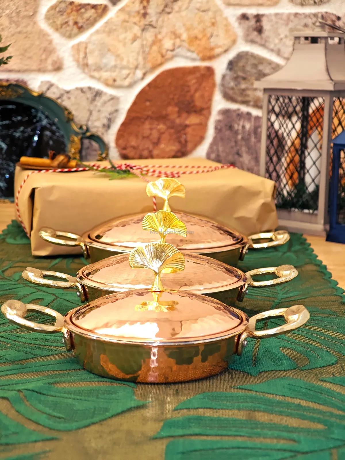 Bakır Tava ve Tencere Seti 7'Li - Görsel 5