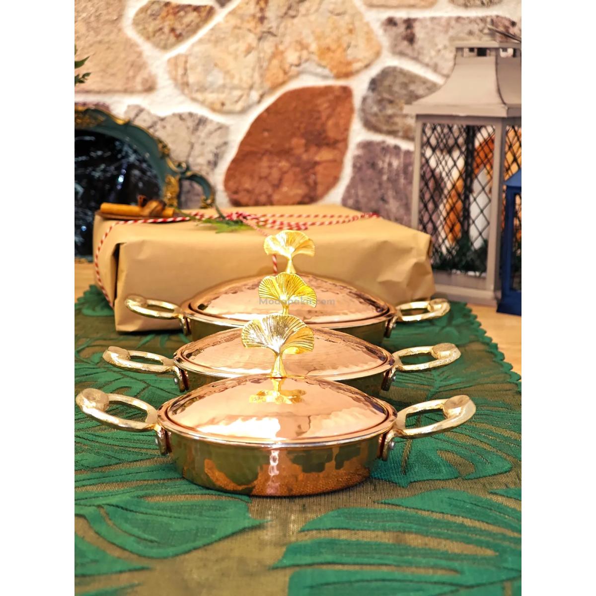 Bakır Tava ve Tencere Seti 7'Li - Görsel 5