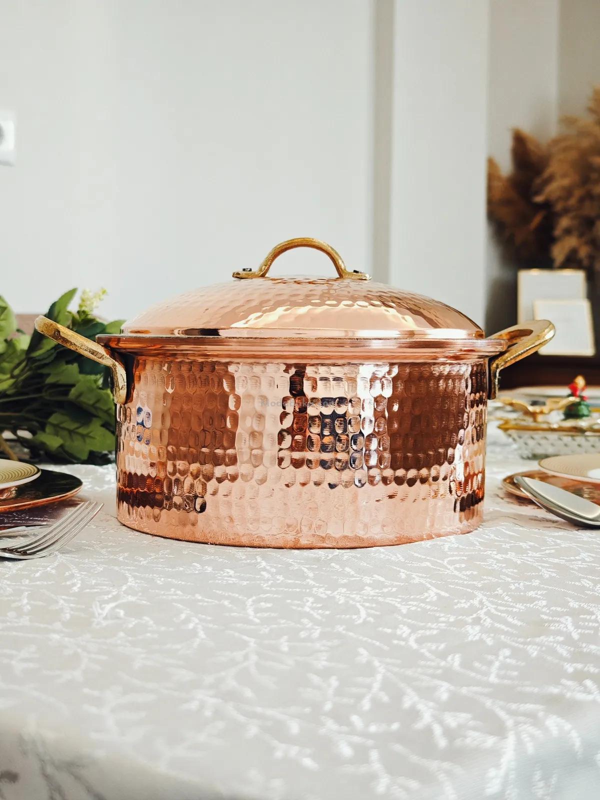 Bakır Tencere 30 Cm - Görsel 3