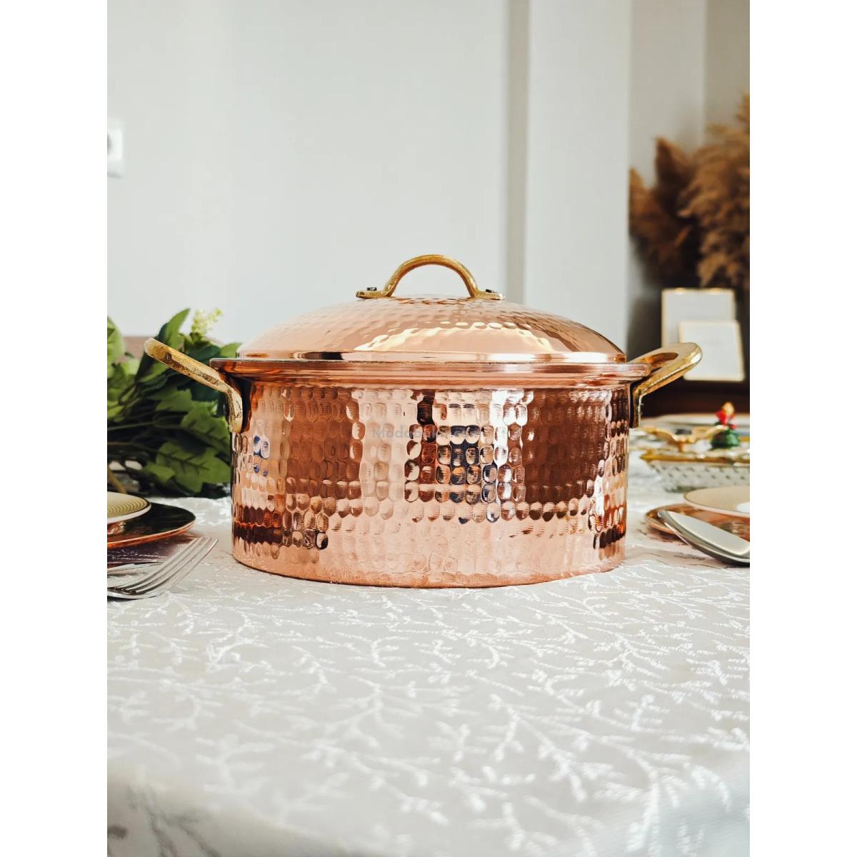 Bakır Tencere 30 Cm - Görsel 3