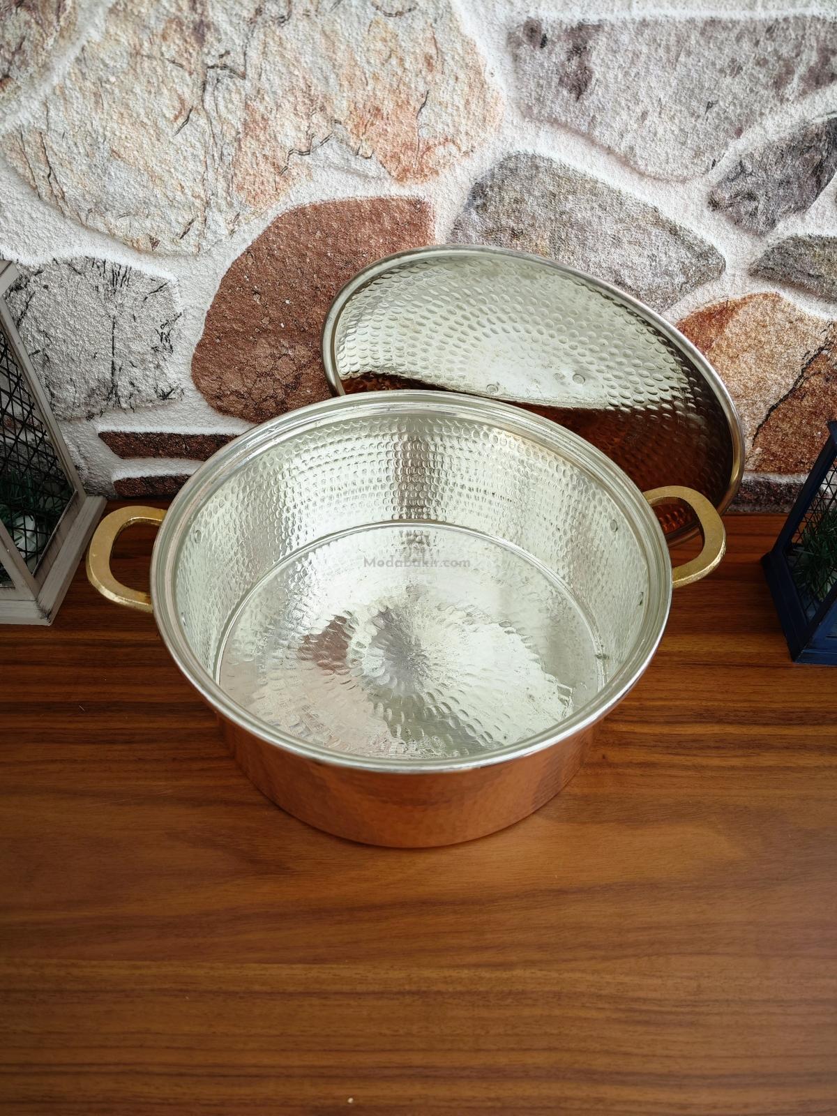 Bakır Tencere 30 Cm - Görsel 4