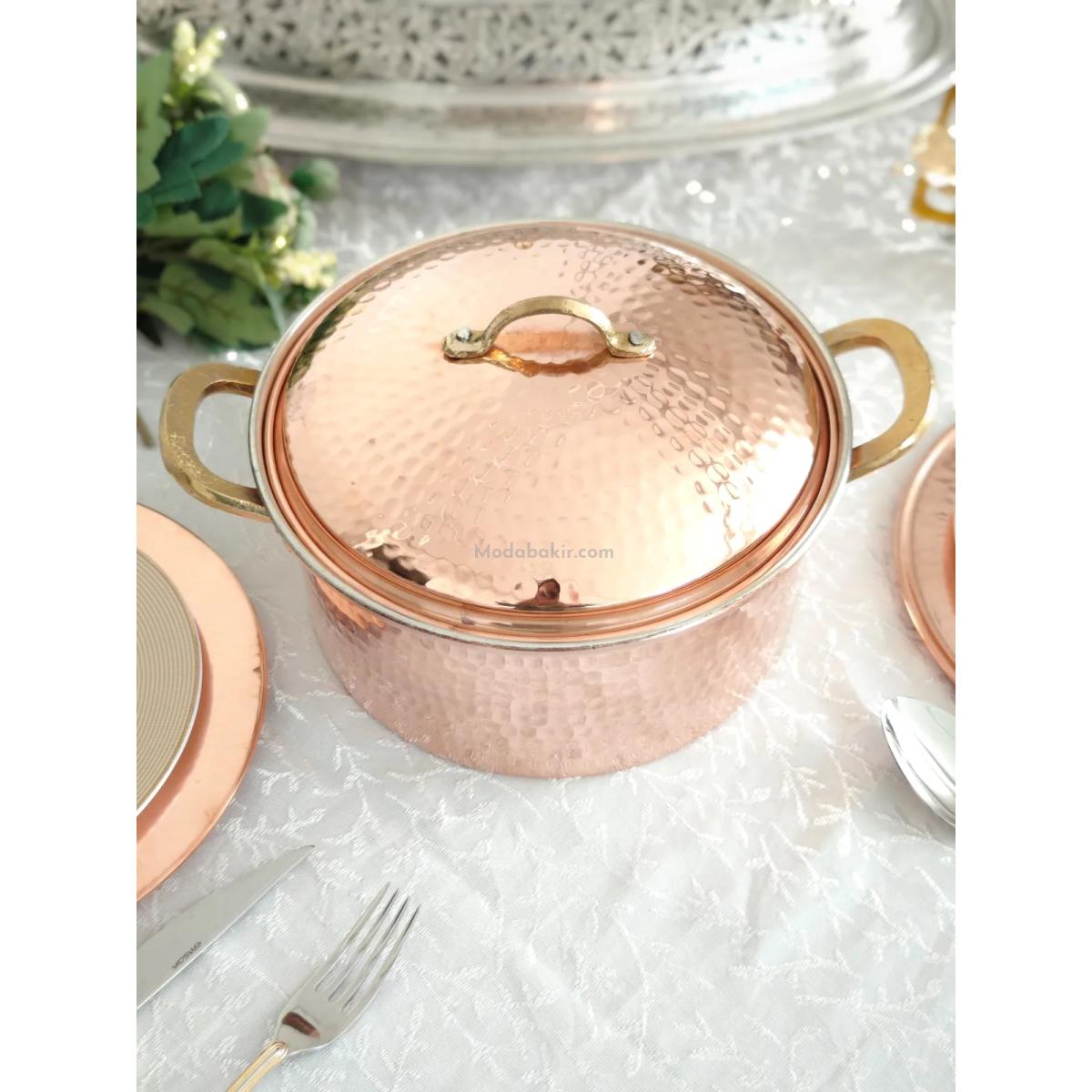 Bakır Tencere 22 Cm - Görsel 4
